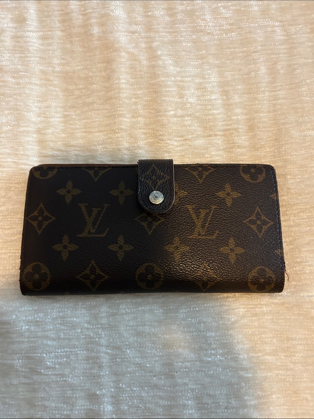 Louis Vuitton Monogram Canvas Snap-Closure Long Wallet - Dark Brown